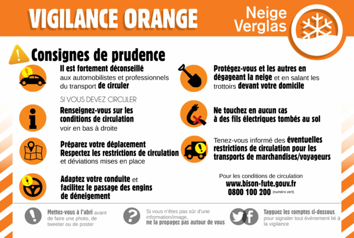 Vigilance orange Neige verglas